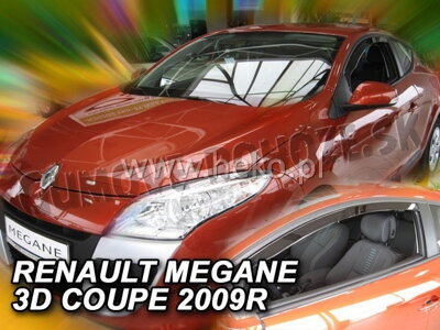 Renault Megane Coupe 2009-2016 (predné) - deflektory Heko