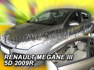 Renault Megane 2009-2016 (predné) - deflektory Heko