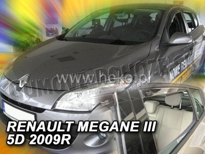 Renault Megane Htb 2009-2016 (so zadnými) - deflektory Heko
