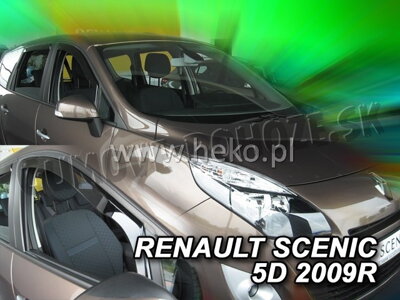 Renault Scenic 2009-2016 (predné) - deflektory Heko