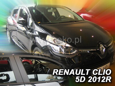 Renault Clio 2012-2019 (predné) - deflektory Heko