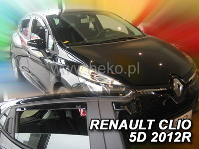 Renault Clio Htb 2012-2019 (so zadnými) - deflektory Heko
