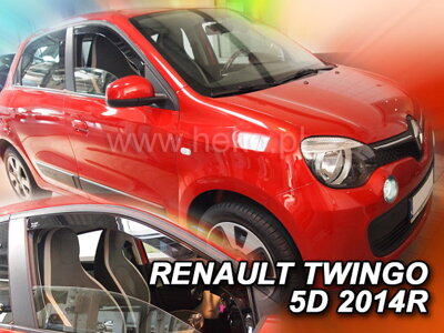 Renault Twingo 5-dverí od 2014 (predné) - deflektory Heko