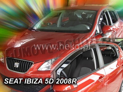 Seat Ibiza Htb 2008-2017 (so zadnými) - deflektory Heko
