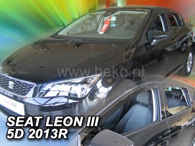 Seat Leon Htb 2013-2020 (so zadnými) - deflektory Heko