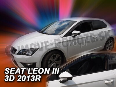 Seat Leon 3-dvere 2013-2020 (predné) - deflektory Heko