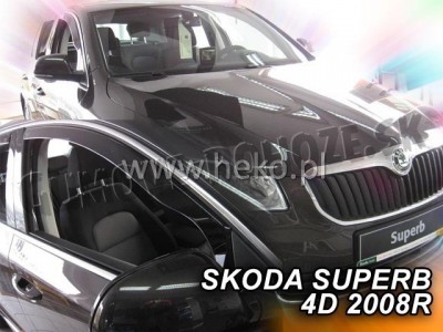 Škoda Superb II 2008-2015 (predné) - deflektory Heko