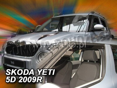 Škoda Yeti od 2009 (predné) - deflektory Heko