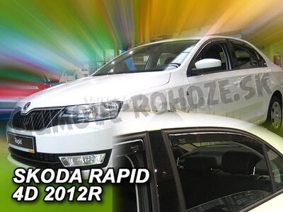 Škoda Rapid od 2012 (so zadnými) - deflektory Heko