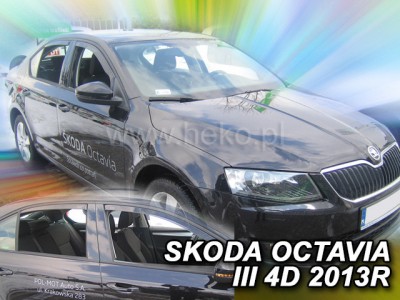 Škoda Octavia III Sedan 2013-2020 (so zadnými) - deflektory Heko