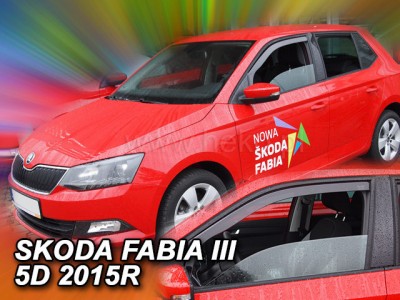 Škoda Fabia III 2014-2021 (predné) - deflektory Heko
