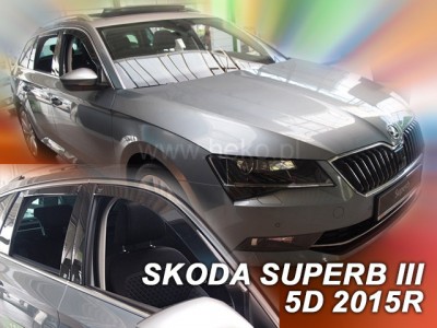 Škoda Superb III Combi od 2015 (so zadnými) - deflektory Heko