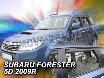 Subaru Forester 2008-2013 (so zadnými) - deflektory Heko
