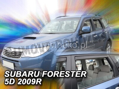 Subaru Forester 2008-2013 (so zadnými) - deflektory Heko