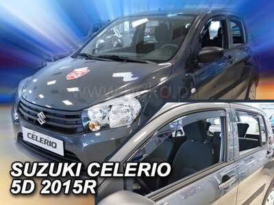 Suzuki Celerio od 2014 (so zadnými) - deflektory Heko