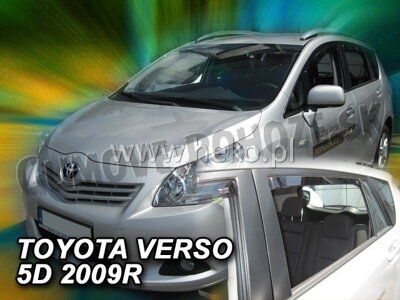 Toyota Verso od 2009 (so zadnými) - deflektory Heko