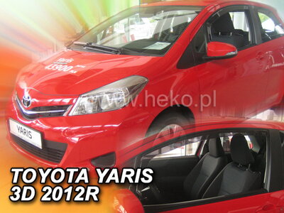 Toyota Yaris 3-dvere 2011-2020 (predné) - deflektory Heko