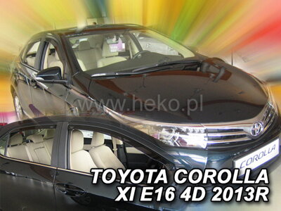 Toyota Corolla Sedan 2013-2018 (so zadnými) - deflektory Heko