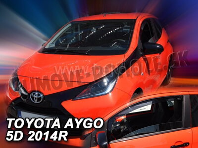 Toyota Aygo 5-dverí od 2014 (predné) - deflektory Heko