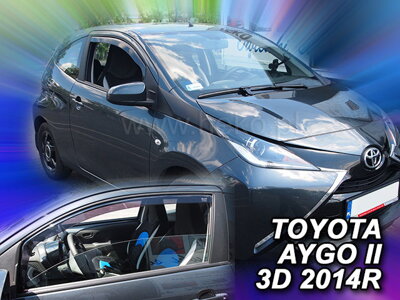 Toyota Aygo 3-dvere od 2014 (predné) - deflektory Heko