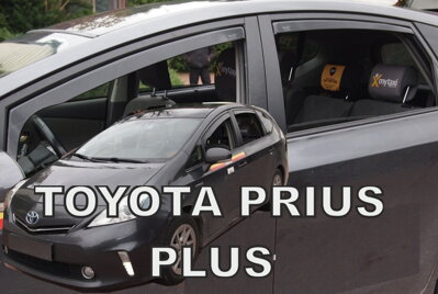 Toyota Prius Plus od 2011 (so zadnými) - deflektory Heko