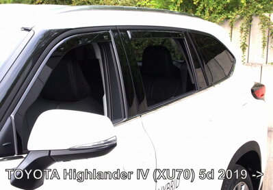 Toyota Highlander od 2020 (so zadnými) - deflektory Heko