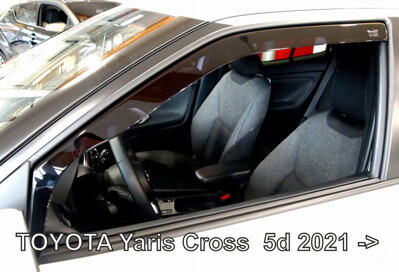 Toyota Yaris Cross od 2021 (predné) - deflektory Heko