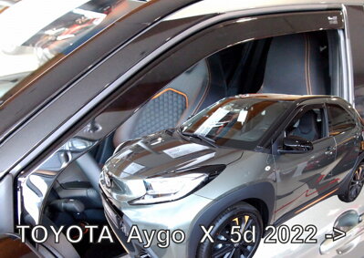 Toyota Aygo X 5-dverí od 2022 (predné) - deflektory Heko