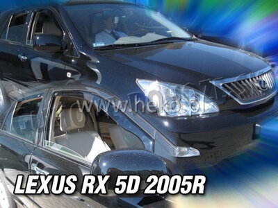 Lexus RX 2003-2009 (so zadnými) - deflektory Heko