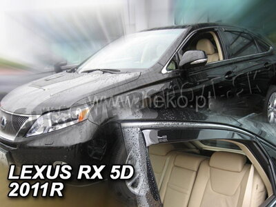 Lexus RX 2009-2016 (so zadnými) - deflektory Heko