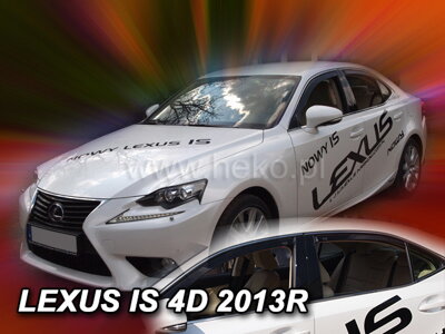 Lexus IS od 2013 (so zadnými) - deflektory Heko