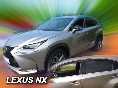 Lexus NX 300h od 2014 (so zadnými) - deflektory Heko