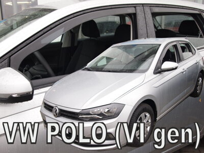 VW Polo 5-dverí od 2017 (so zadnými) - deflektory Heko