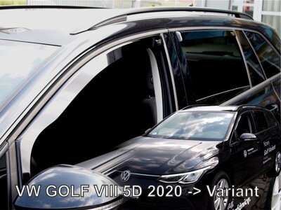 VW Golf VIII Variant od 2020 (so zadnými) - deflektory Heko