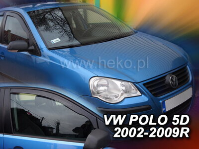 VW Polo 5-dverí 2002-2009 (predné) - deflektory Heko