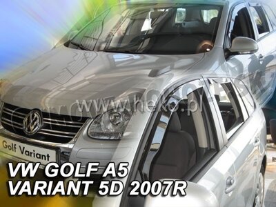 VW Golf V Combi 2007-2009 (so zadnými) - deflektory Heko