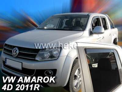 VW Amarok od 2010 (so zadnými) - deflektory Heko