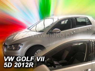 VW Golf VII 5-dverí 2012-2019 (predné) - deflektory Heko