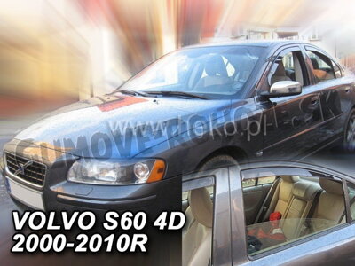 Volvo S60 2000-2010 (so zadnými) - deflektory Heko