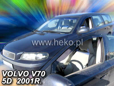 Volvo V70 2000-2007 (predné) - deflektory Heko