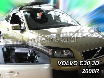 Volvo C30 od 2007 (predné) - deflektory Heko