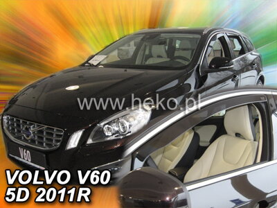 Volvo V60 2010-2018 (predné) - deflektory Heko