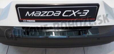 Mazda CX-3 od 2015 - lišta nárazníka zahnutá čierna lesklá