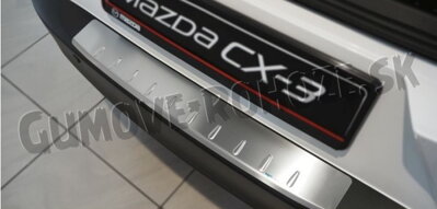 Mazda CX-3 od 2015 - lišta nárazníka zahnutá matná