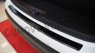 Chevrolet Aveo Htb od 2011 - lišta nárazníka zahnutá čierna lesklá