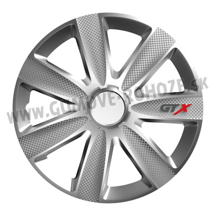GTX Carbon Silver 16“ - puklice na disky Versaco