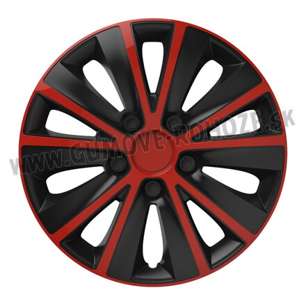 Rapide Red&Black 16“ - puklice na disky Versaco