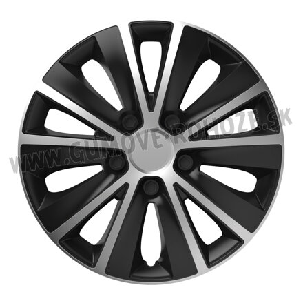 Rapide Silver&Black 16“ - puklice na disky Versaco