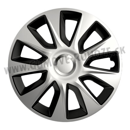 Stratos Silver&Black 16“ - puklice na disky Versaco