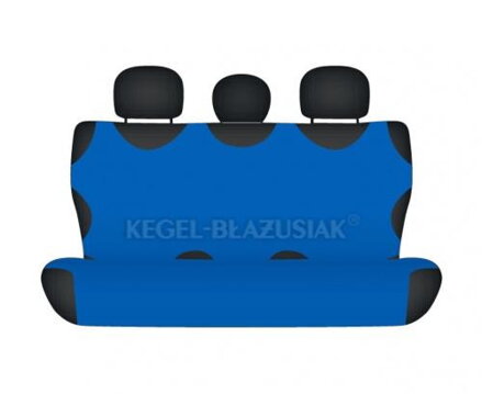 Autotričká na zadné sedadlá Modré svetlé